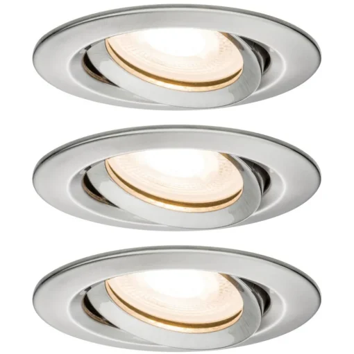 Paulmann Nova LED inbouwspot, dimbaar, IP65, ijzer