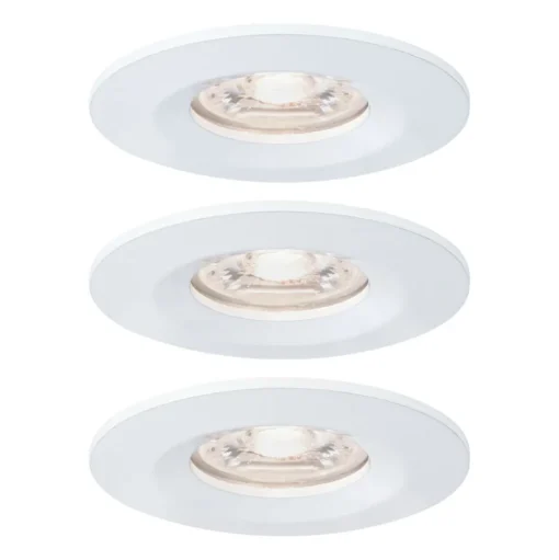 Paulmann Nova mini inbouwspot set per 3 IP44 wit