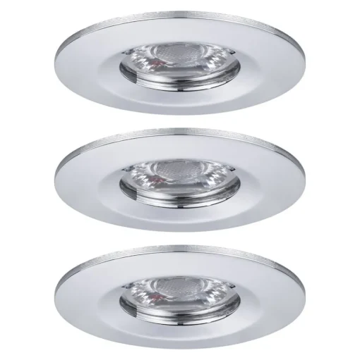 Paulmann Nova mini inbouwspot set p. 3 IP44 chroom