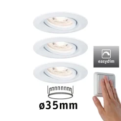 Paulmann Nova Mini plus LED easydim per 3 wit