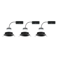 Paulmann Nova Plus Coin per 3 IP23 2.700K zwart