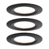 Paulmann Nova Plus Coin per 3 IP44 2.700K zwart