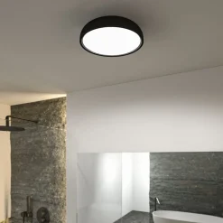 Paulmann Oka LED plafondlamp IP44 CCT zwart