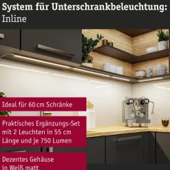 Paulmann onderbouwlamp Inline 2-voudig verlengstuk wit 55 cm CCT