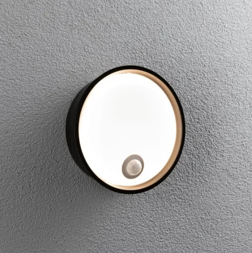 Paulmann Platomo LED buiten wandlamp sensor zwart