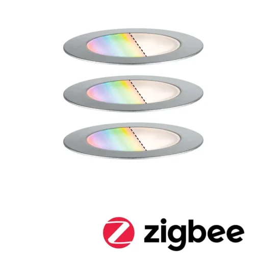 Paulmann Plug & Shine Inbouwspot Vloer 3 RGBW ZigBee