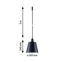 Paulmann Plug & Shine LED hanglamp Kofia E14, aluminium