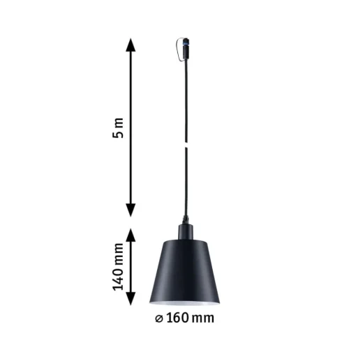 Paulmann Plug & Shine LED hanglamp Kofia E14, aluminium