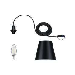 Paulmann Plug & Shine LED hanglamp Kofia E14, aluminium