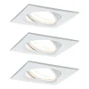 Paulmann 3-set spot Nova Coin vierk., dimbaar, wit