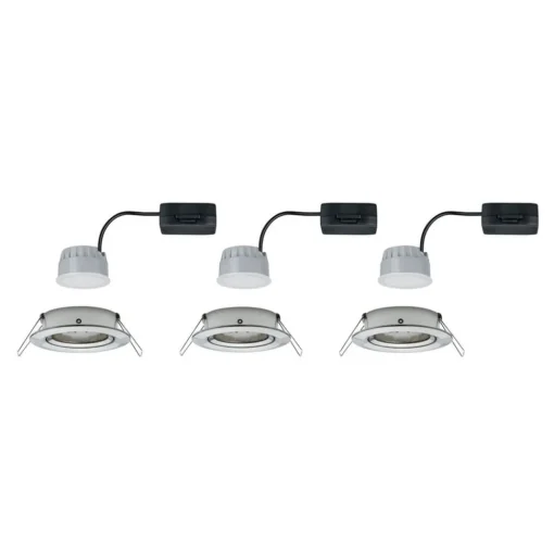 Paulmann 3-set spot Nova Coin rond,kantelb., ijzer