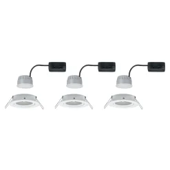 Paulmann 3-set spot Nova Coin rond, kantelb., wit