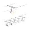 Paulmann Sheela kabelsysteem 5lamps chroom mat