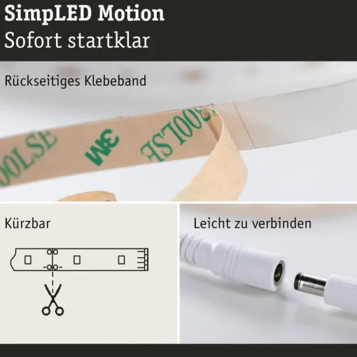 Paulmann SimpLED Motion LED strip set, 5m afstandsbediening RGB
