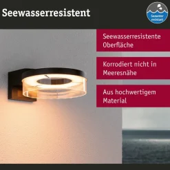 Paulmann Smart wandlamp Capera, antraciet CCT IP44