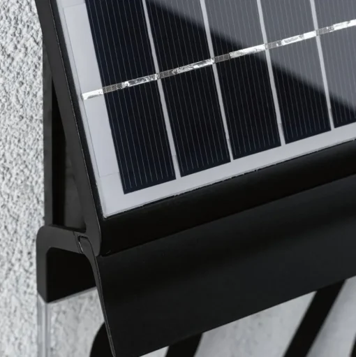 Paulmann solar-huisnummer lamp Neda in zwart