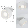 Paulmann Spircle LED inbouwlamp, mat wit