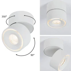 Paulmann Spircle LED opbouwspot, mat wit