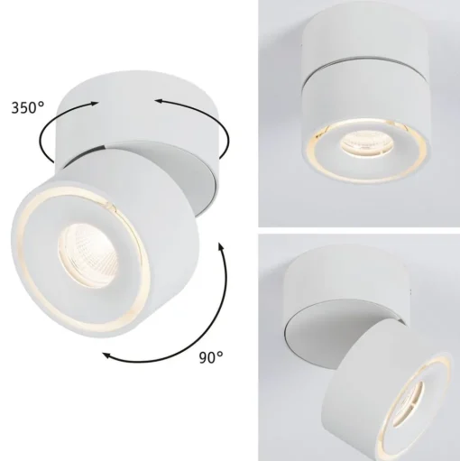 Paulmann Spircle LED opbouwspot, mat wit
