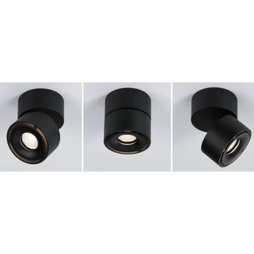 Paulmann Spircle LED opbouwspot, mat zwart