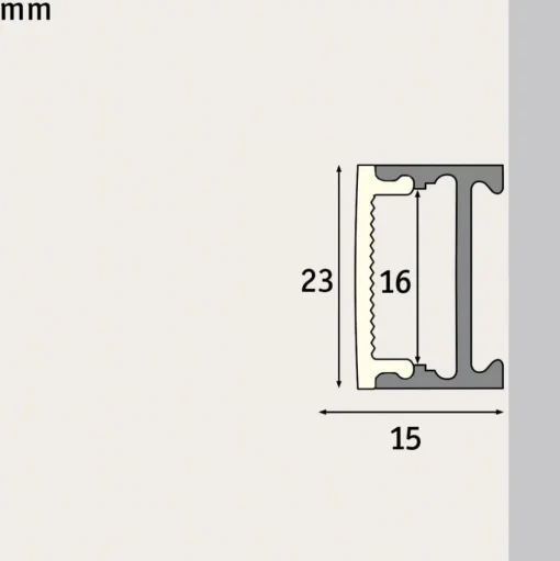 Paulmann Square profiel zwart diffusor zwart 2m