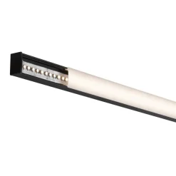 Paulmann Square profiel, zwart, diffusor wit, 2m