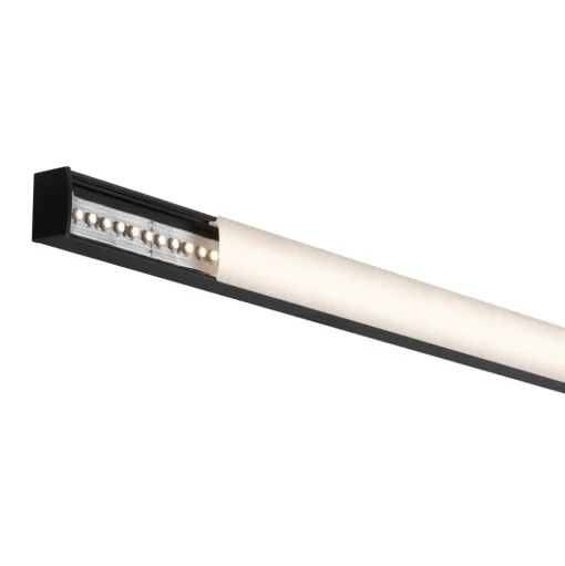 Paulmann Square profiel, zwart, diffusor wit, 2m