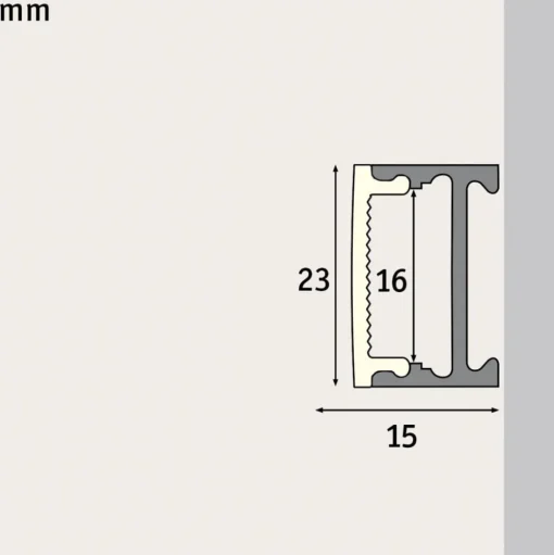 Paulmann Square profiel, zwart, diffusor wit, 2m