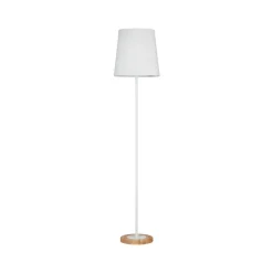 Paulmann Stellan vloerlamp met stoffen kap wit