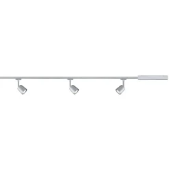 Paulmann URail afdekset, 3 spots, spoor, chroom