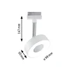 Paulmann URail Circle LED-spot rond in het wit