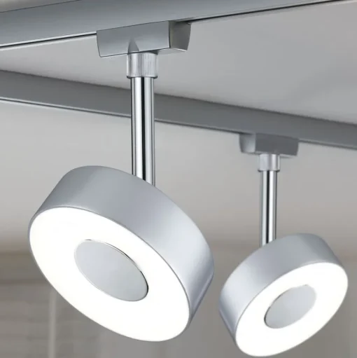 Paulmann URail Circle LED spot rond 4.000K chroom