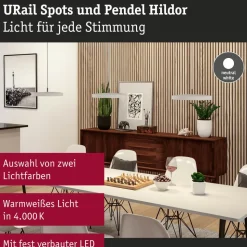 Paulmann URail Hildor LED hanglamp wit 4.000K