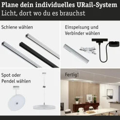 Paulmann URail Hildor LED hanglamp wit 4.000K