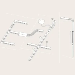 Paulmann URail rail, mat chroom, lengte 100 cm, aluminium