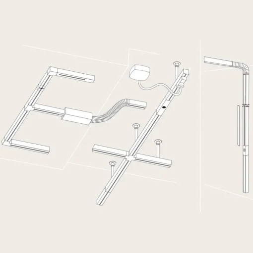 Paulmann URail rail, mat chroom, lengte 100 cm, aluminium