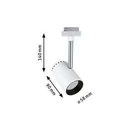 Paulmann URail Shine LED spot in wit