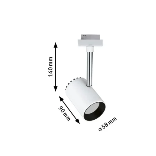Paulmann URail Shine LED spot in wit