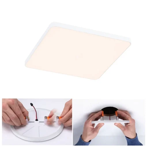 Paulmann Veluna Edge IP44 3000K dimmer 16x16cm