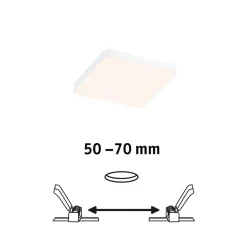 Paulmann Veluna Edge IP44 3000K dimmer 9x9cm