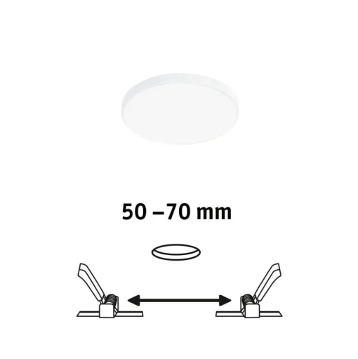 Paulmann Veluna Edge IP44 4.000K dimmer Ø 9cm