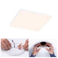 Paulmann Veluna Edge LED inbouw IP44 3000K 16x16cm