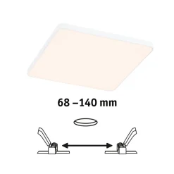 Paulmann Veluna Edge LED inbouw IP44 3000K 16x16cm