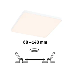 Paulmann Veluna Edge LED inbouw IP44 3000K 16x16cm