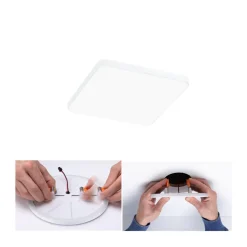 Paulmann Veluna Edge LED inbouw IP44 4000K 12x12cm