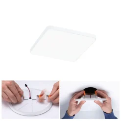 Paulmann Veluna Edge LED inbouw IP44 4000K 12x12cm
