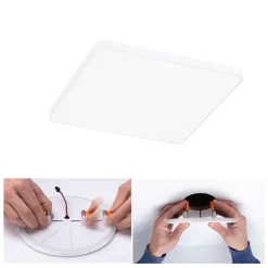 Paulmann Veluna Edge LED inbouw IP44 4000K 16x16cm