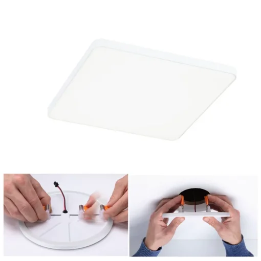 Paulmann Veluna Edge LED inbouw IP44 4000K 16x16cm