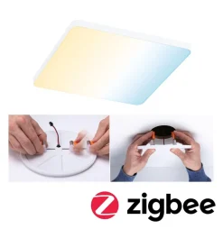 Paulmann Veluna Edge ZigBee CCT hoekig 16x16 cm