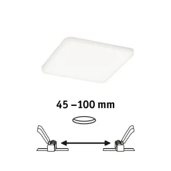 Paulmann Veluna LED inbouwlamp 4.000K 12,5x12,5